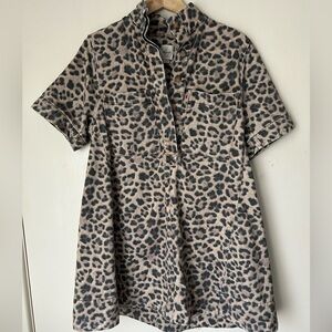 Anthropologie Maeve Jeannie dress in Leopard Print